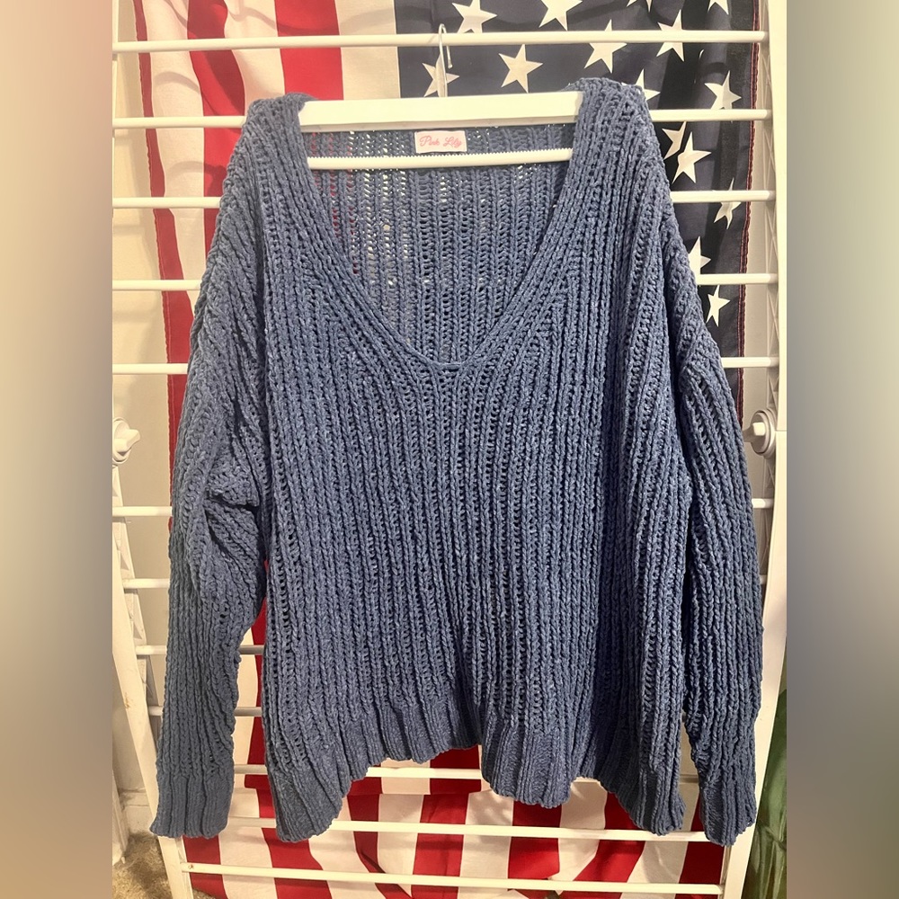 Medium Pink Lily Sweater